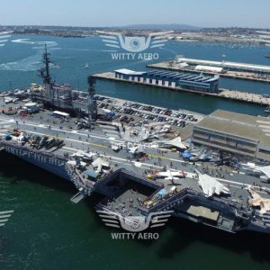 USS Midway Stock Aerial Images