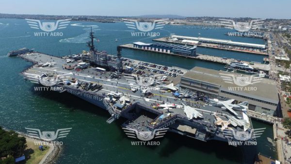 USS Midway Stock Aerial Images